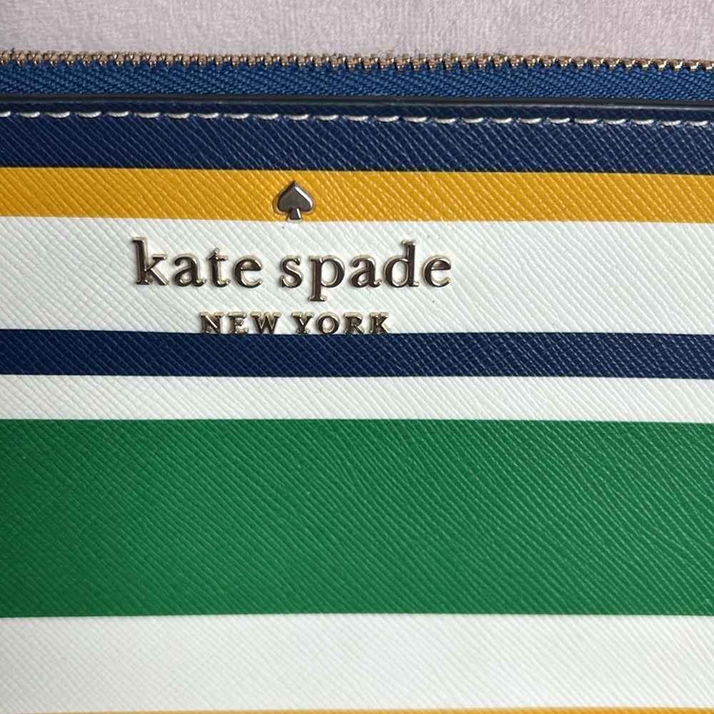 Kate Spade Staci Maritime Stripe Double Zip Small Crossbody Multi colored - Picture 2 of 11
